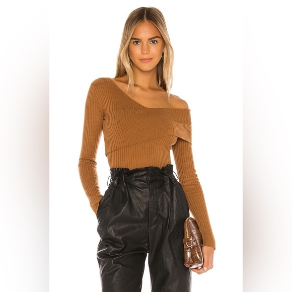 Lovers + Friends Booker Lambswool Sweater Camel Color - Picture 1 of 12
